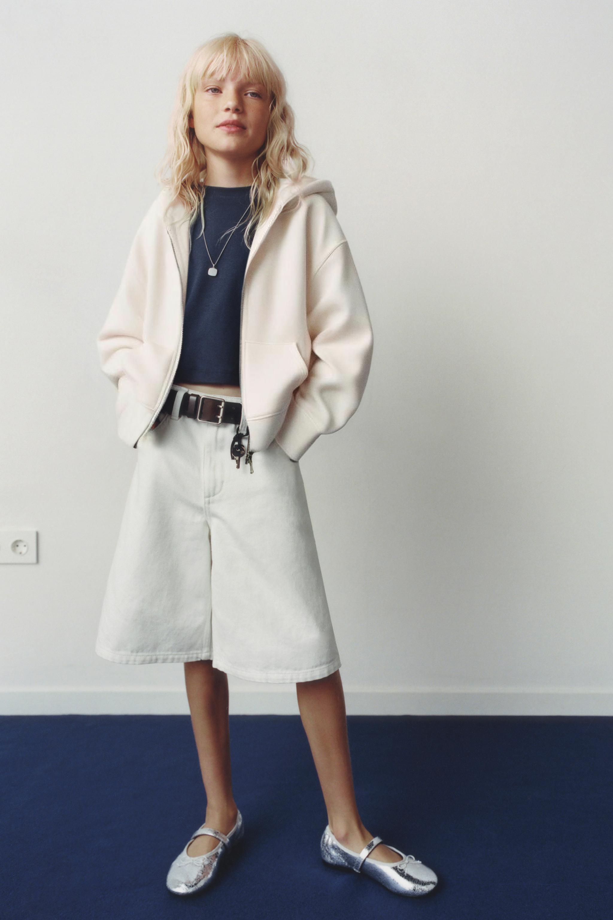 PLAIN ZIP-UP SWEATSHIRT